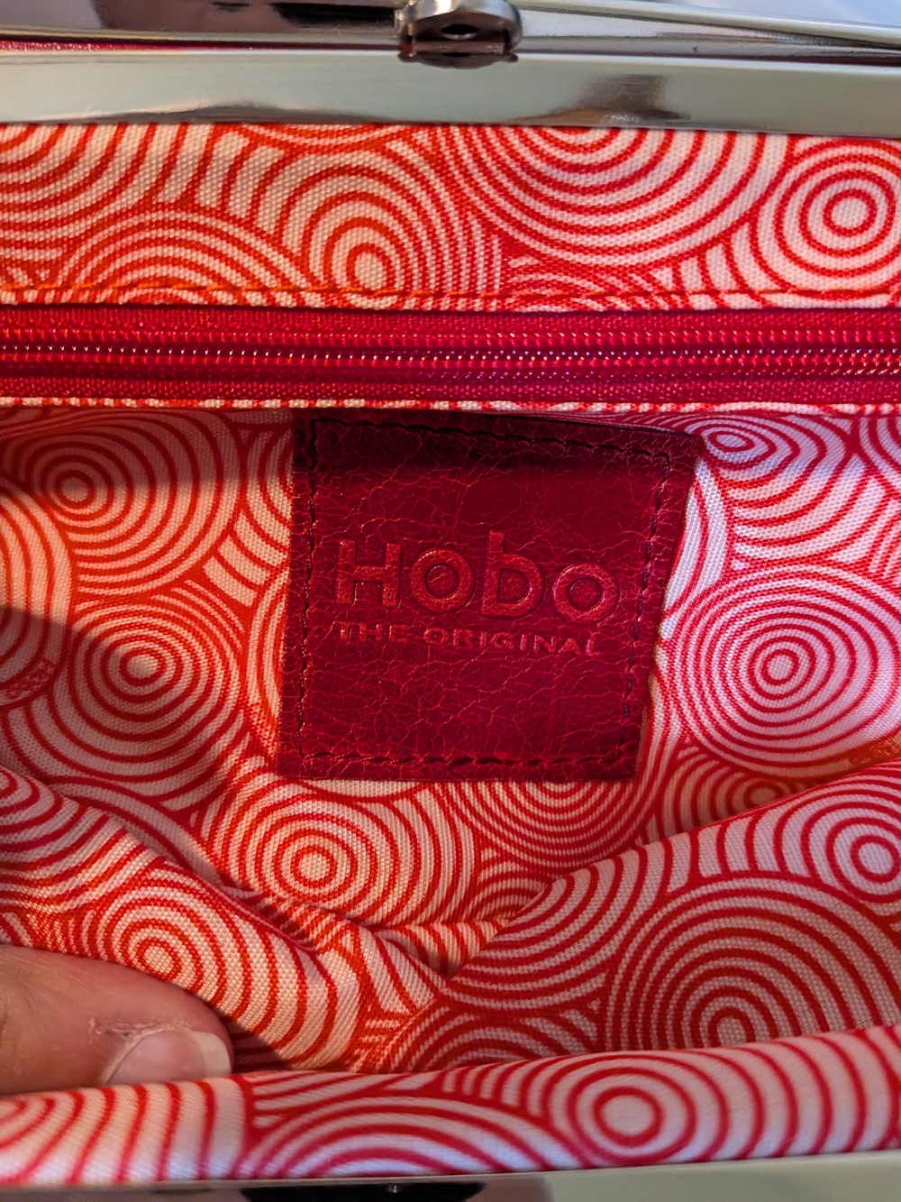 HOBO Hot Pink Kiss-Lock Clutch - Picture 10 of 13